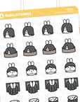 Lil' Japanese Ghosts Stickers - SumLilThings