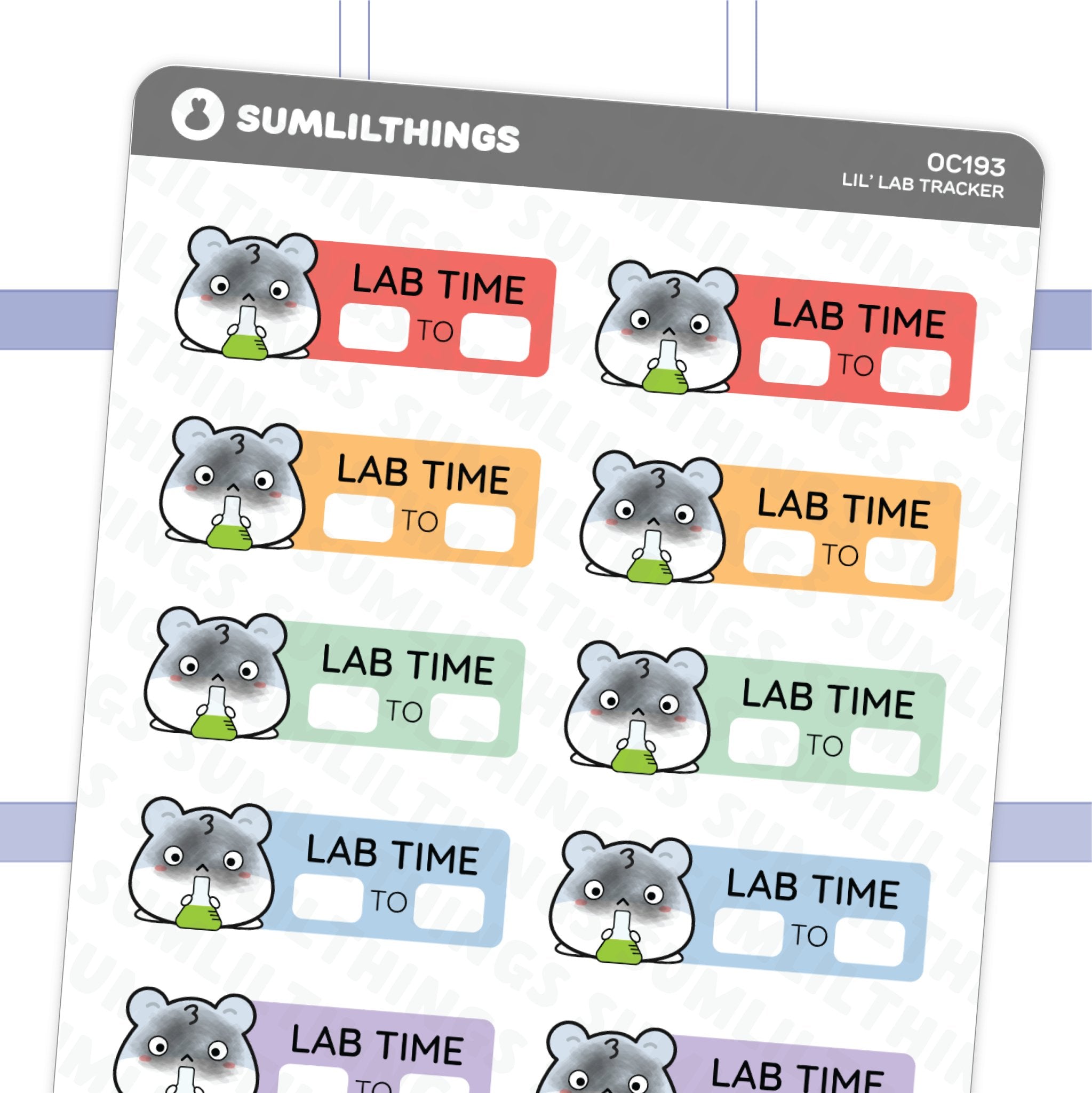 Lil' Lab Time Stickers - SumLilThings