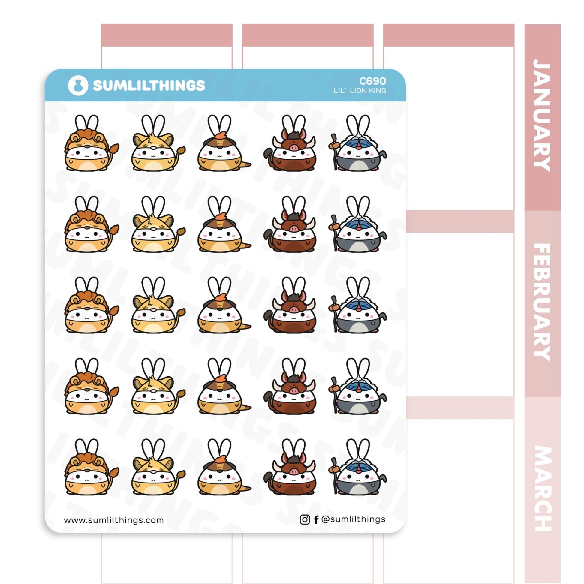 Lil' Lion King Stickers - SumLilThings