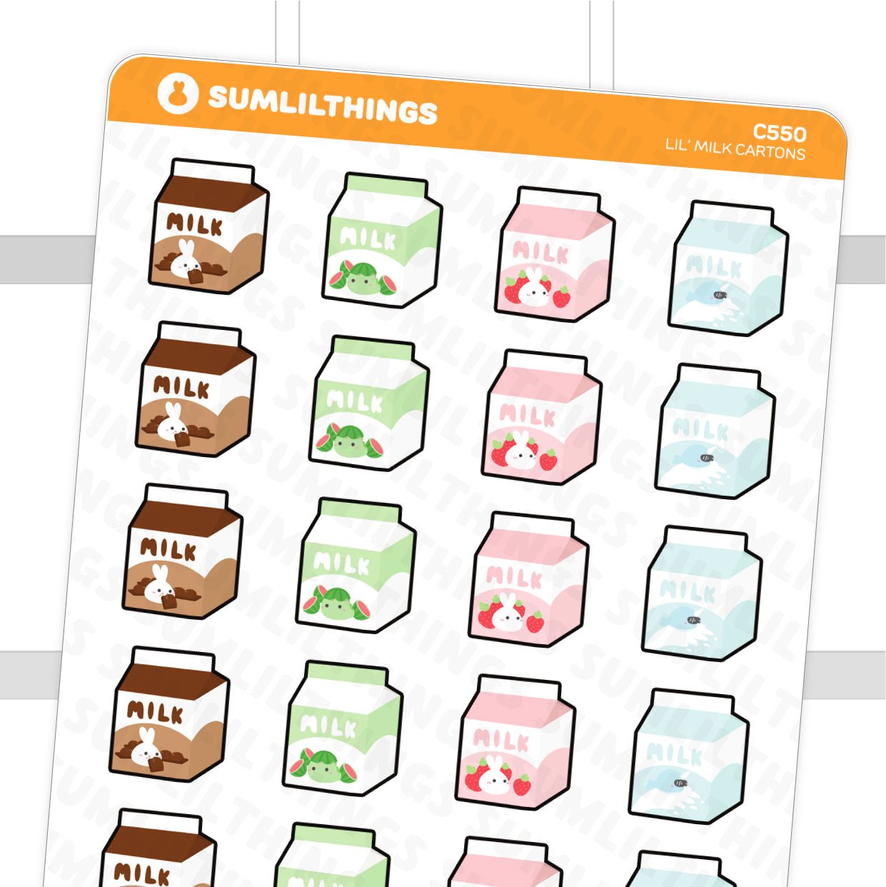 Lil' Milk Cartons Stickers - SumLilThings