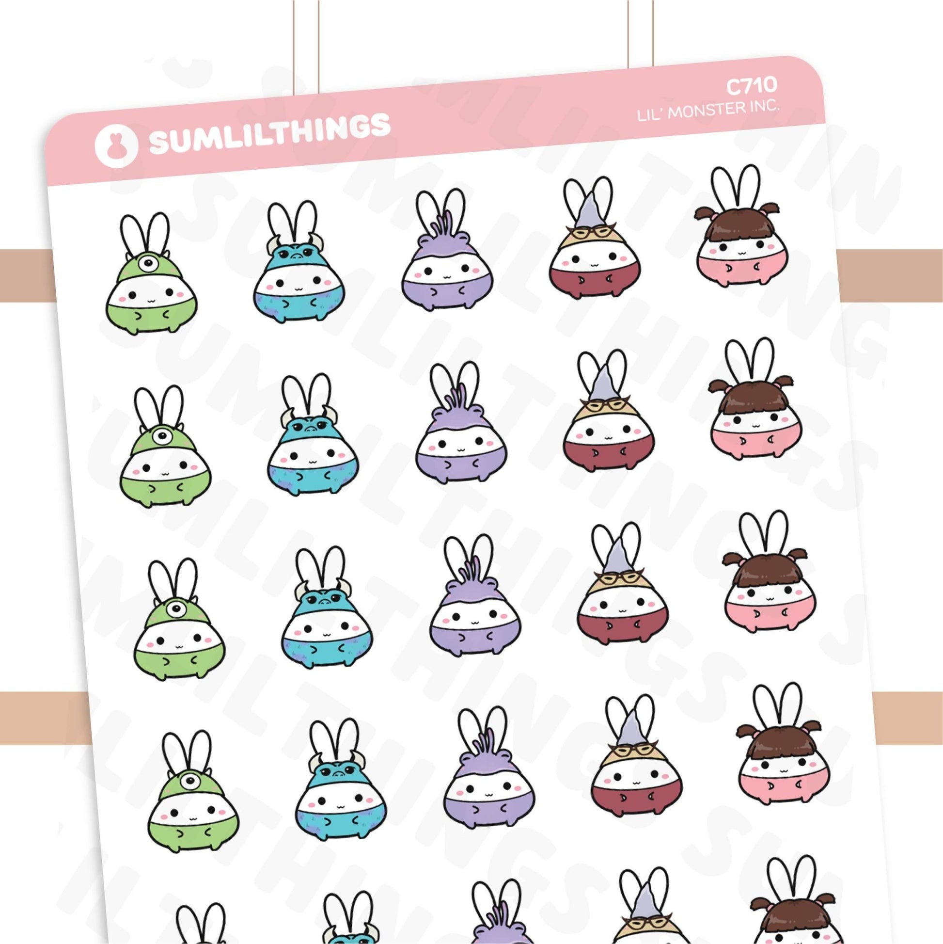 Lil' Monster Company Stickers - SumLilThings