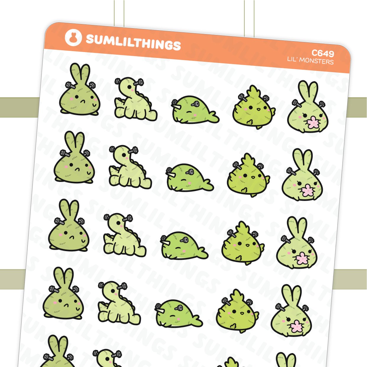 Lil' Monsters Stickers - SumLilThings