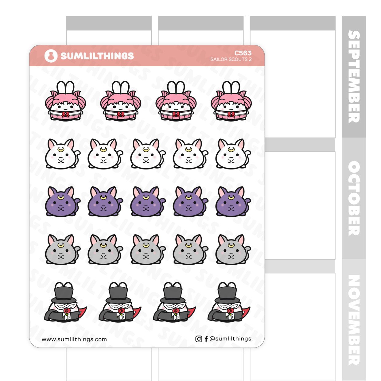 Lil' More Sailor Scouts Stickers - SumLilThings