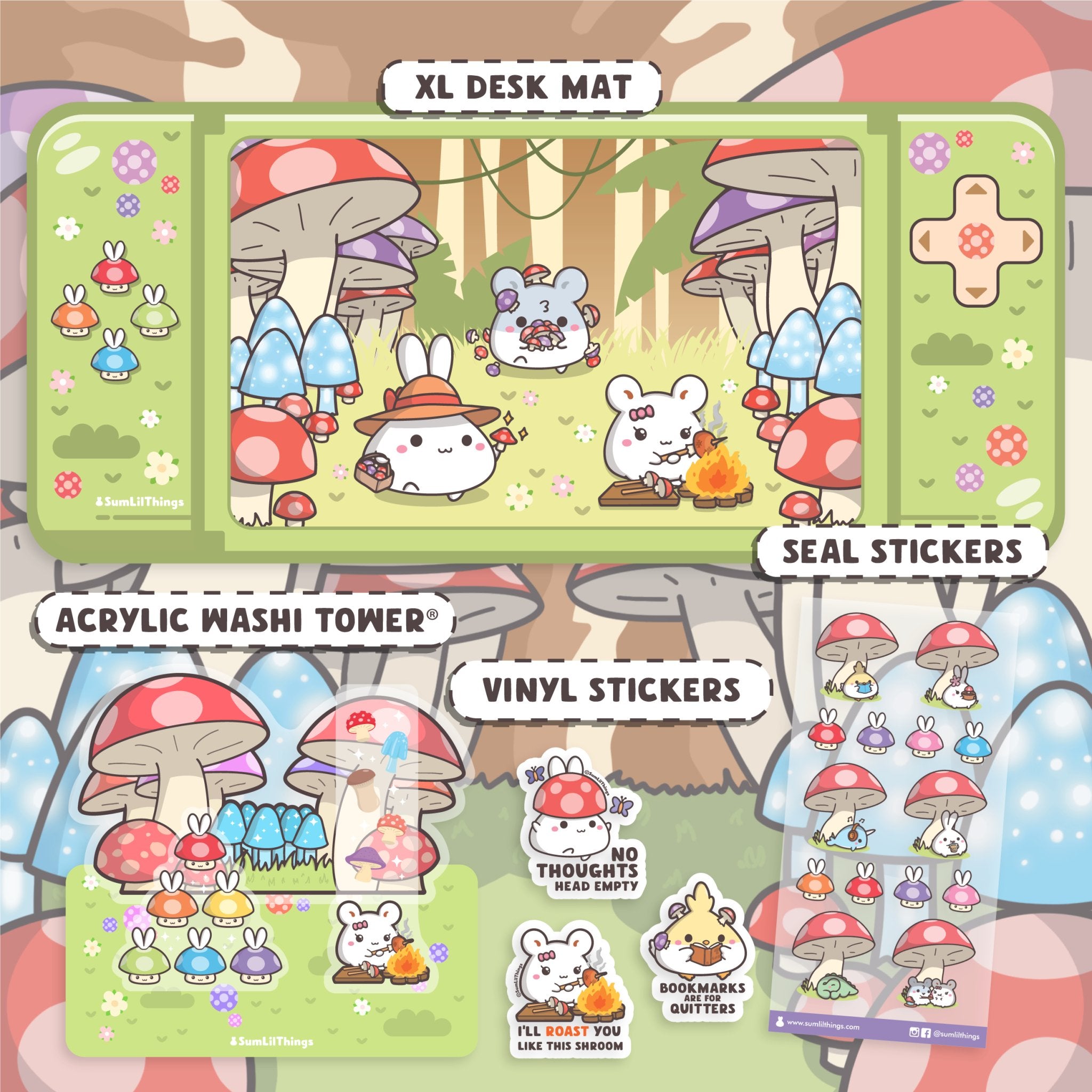 Lil' Mushroom Forest Booster Pack (11 Items) - 20% OFF - SumLilThings