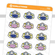 Lil' Nap with Stars Stickers - SumLilThings