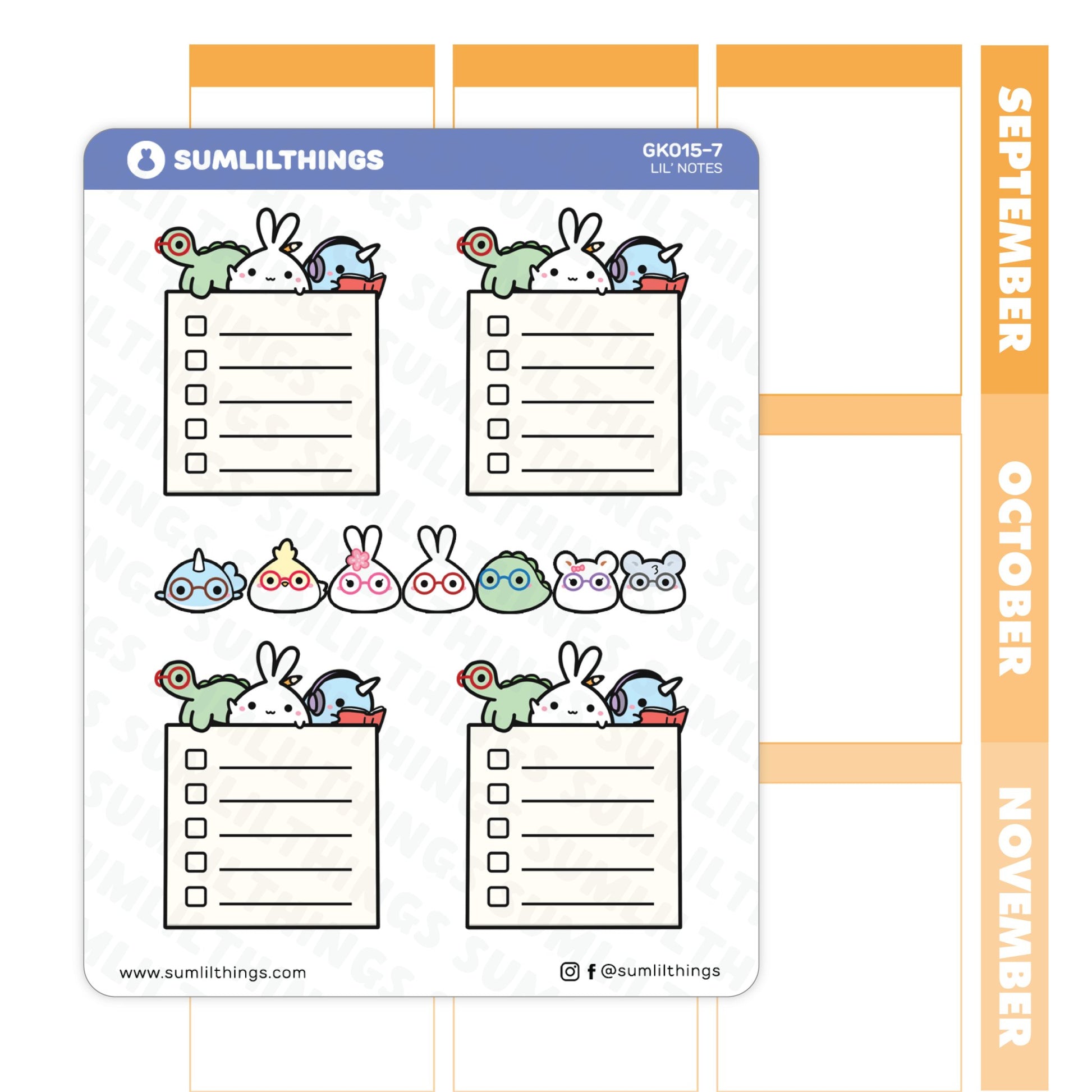 Lil' Notes Stickers - SumLilThings