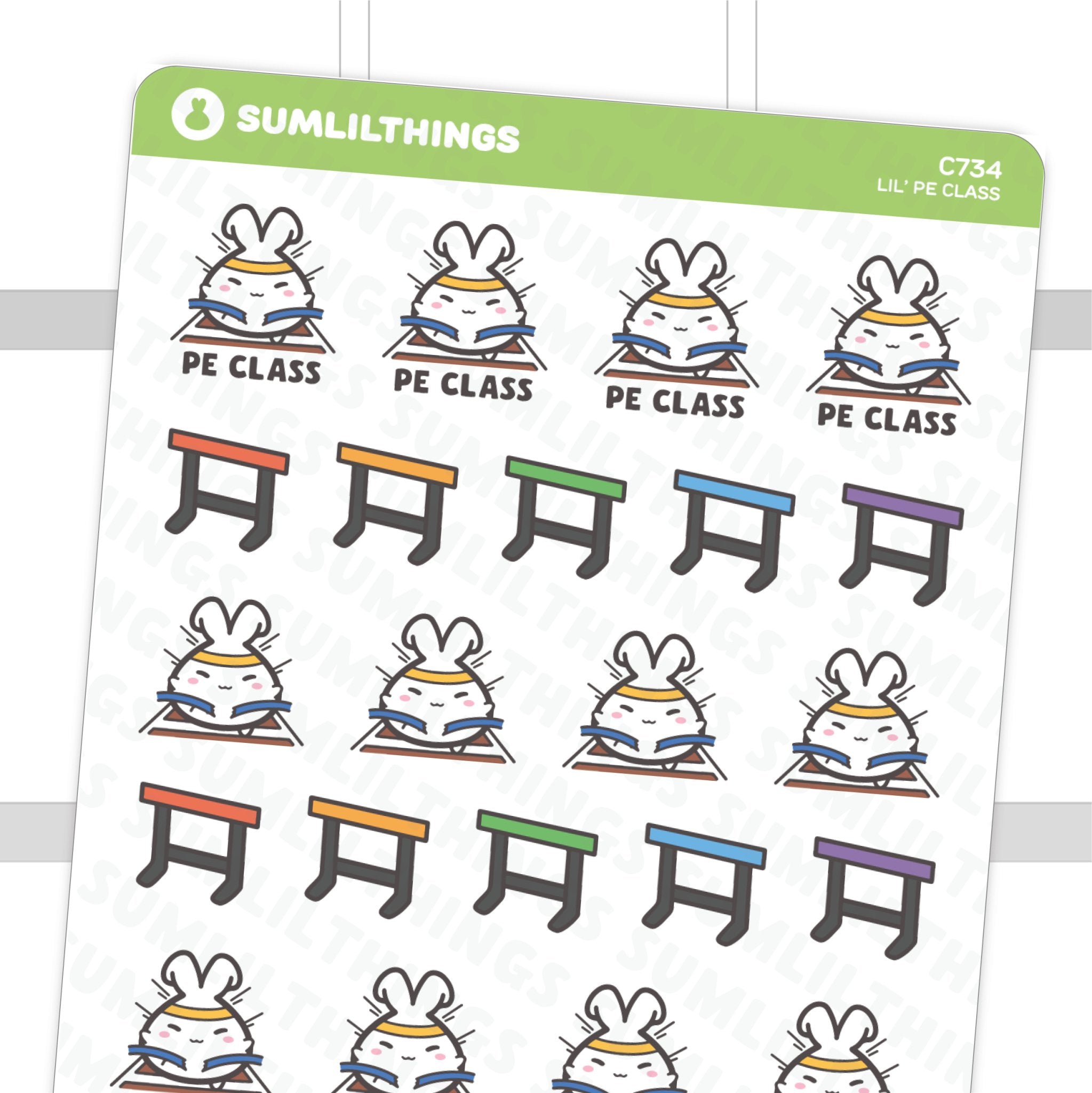 Lil' PE Class Stickers - SumLilThings