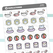 Lil' Pool Day Stickers - SumLilThings