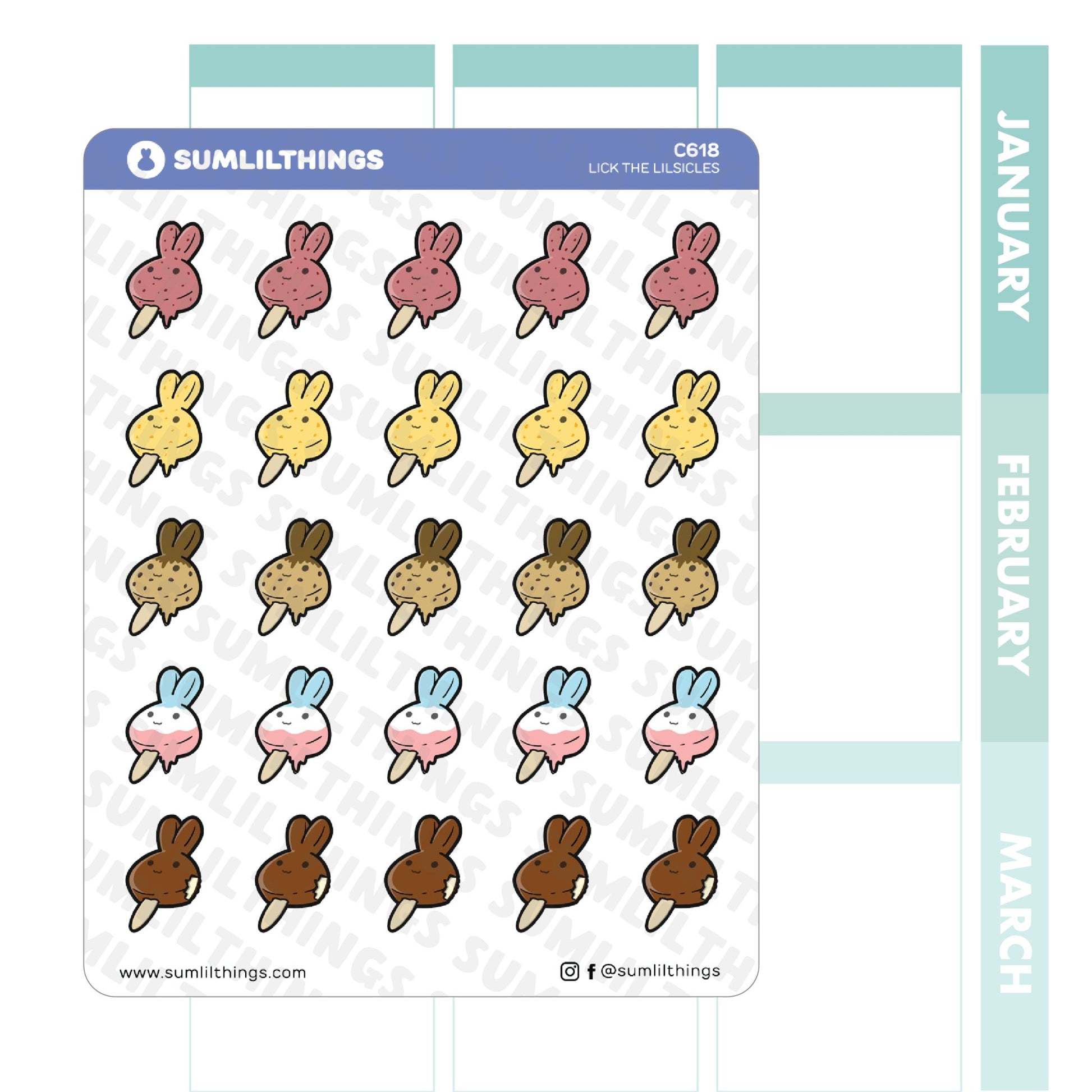 Lil' Popsicle Stickers - SumLilThings