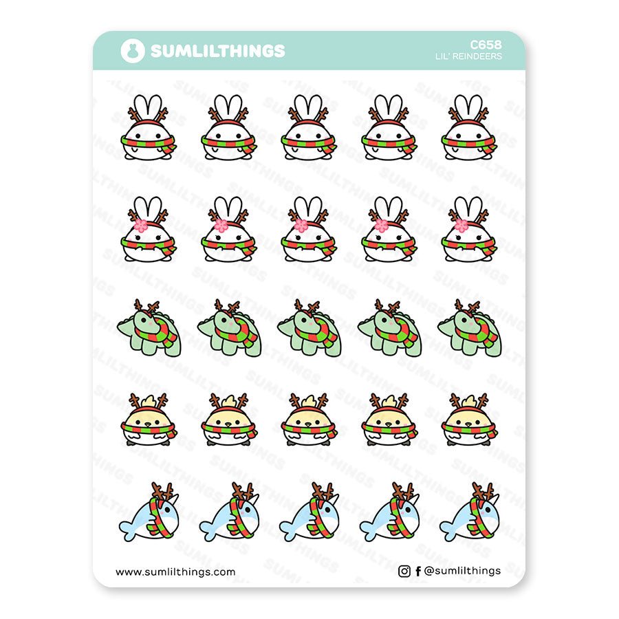 Lil' Reindeers Stickers - SumLilThings