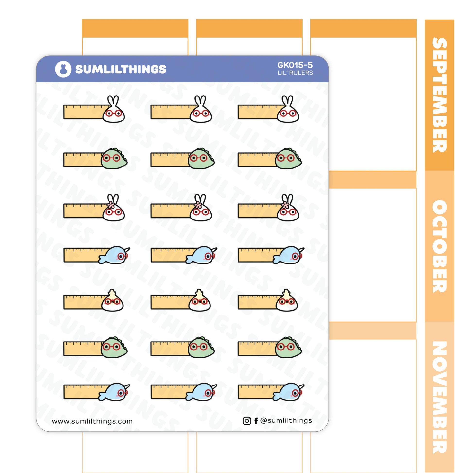 Lil' Rulers Stickers - SumLilThings