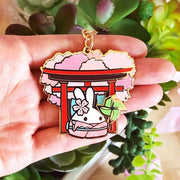 Lil' Sakura Petals - Pinwheel Keychain (Interactive Spinner) - SumLilThings