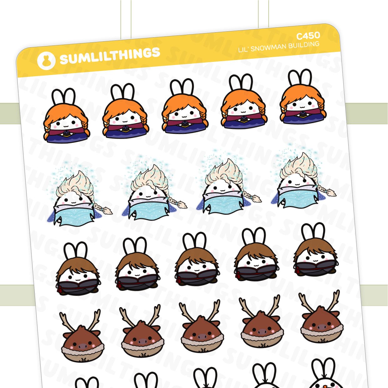 Lil' Snowman Building Stickers - SumLilThings