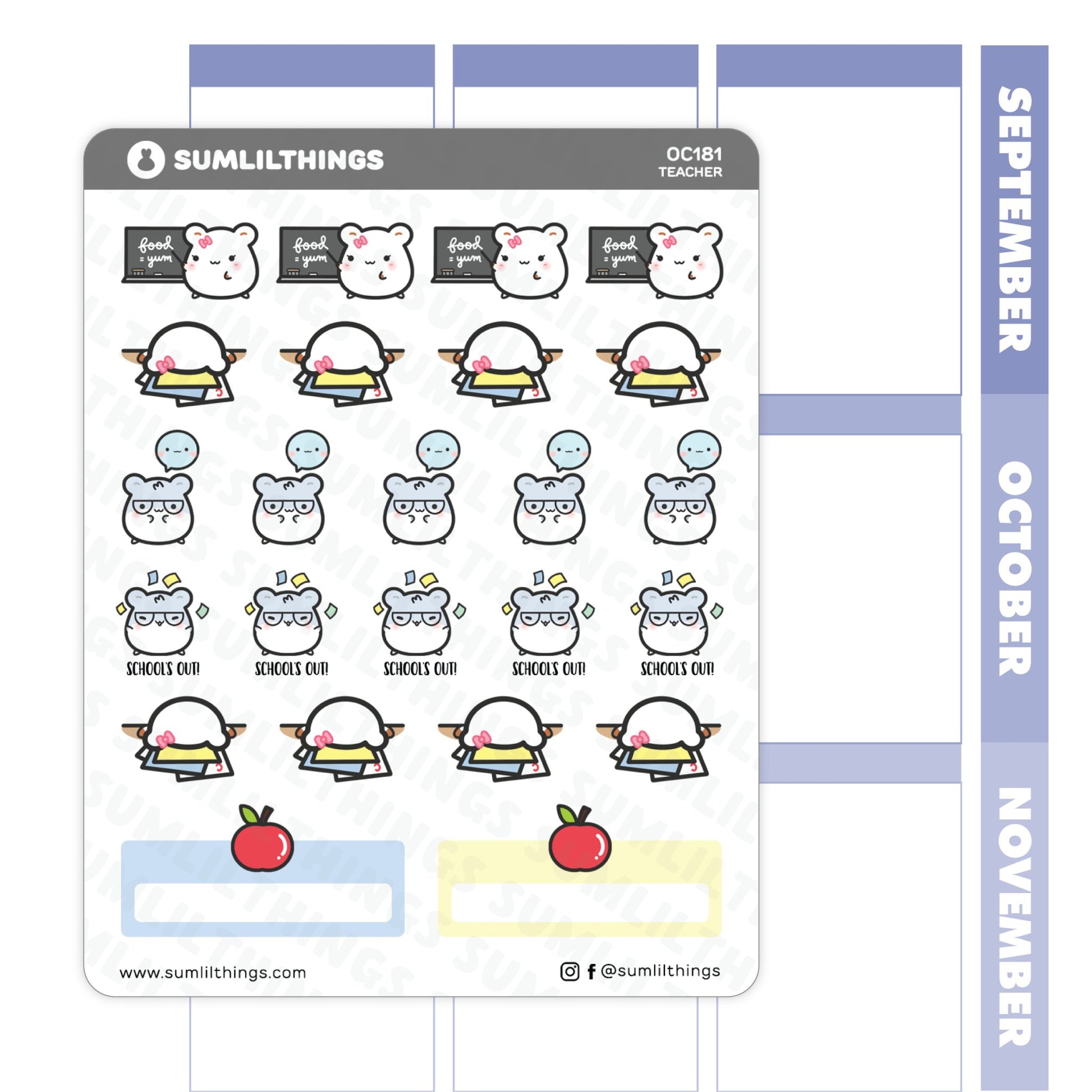 Lil' Teacher Stickers - SumLilThings