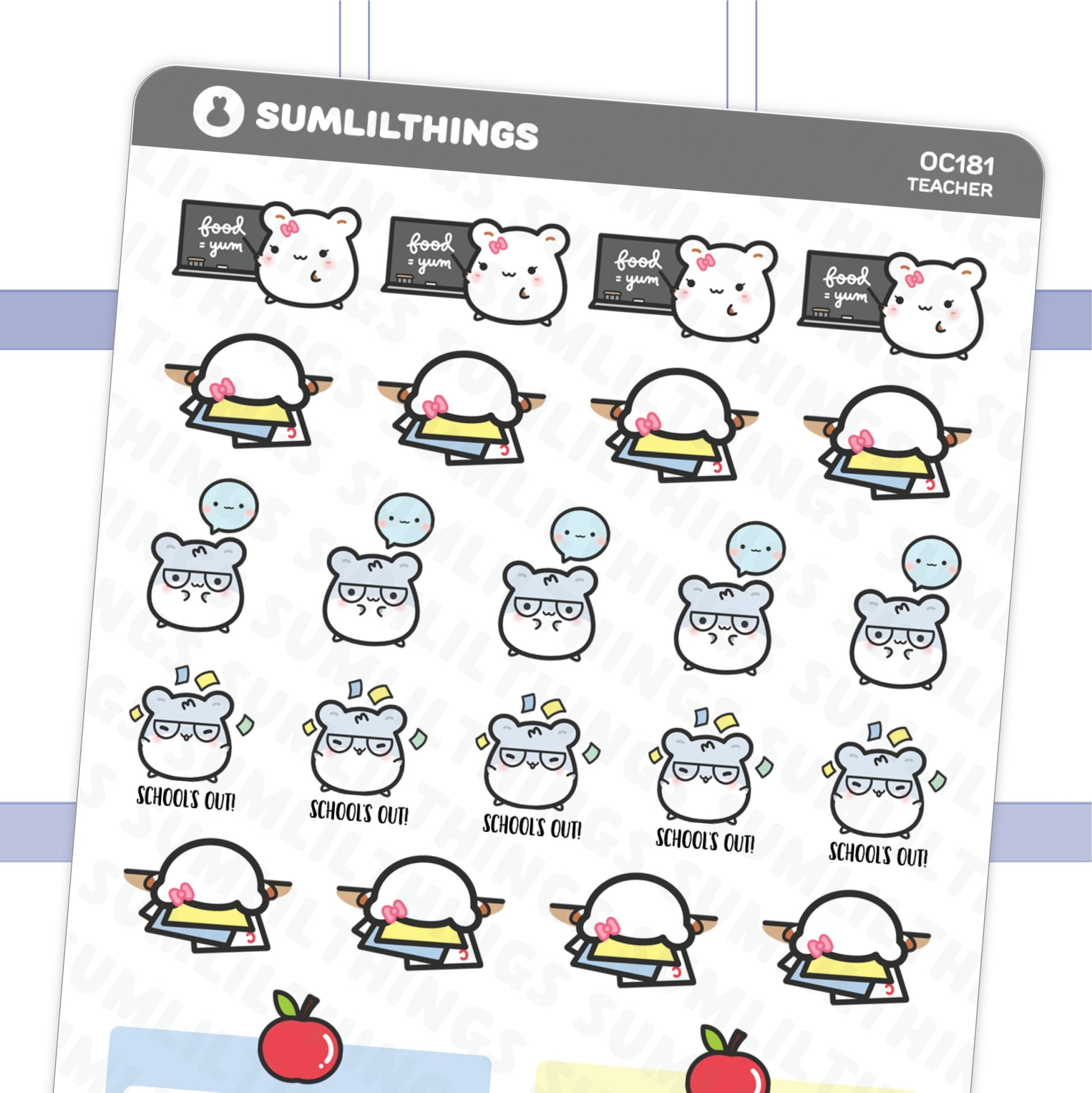 Lil' Teacher Stickers - SumLilThings