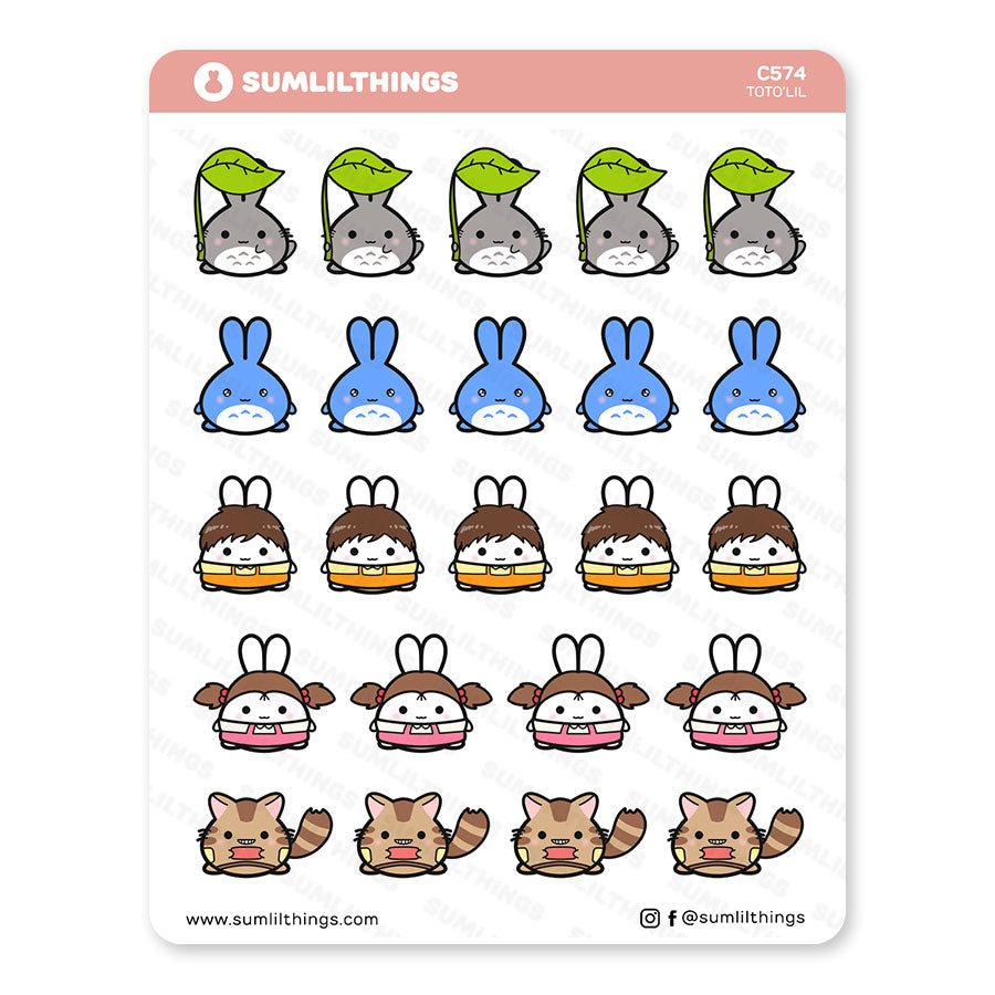 Lil' Totoro Stickers - SumLilThings