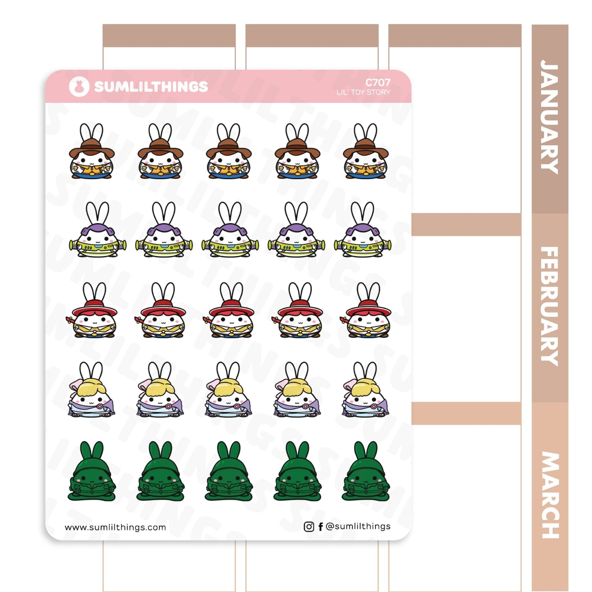 Lil' Toy Story Stickers - SumLilThings