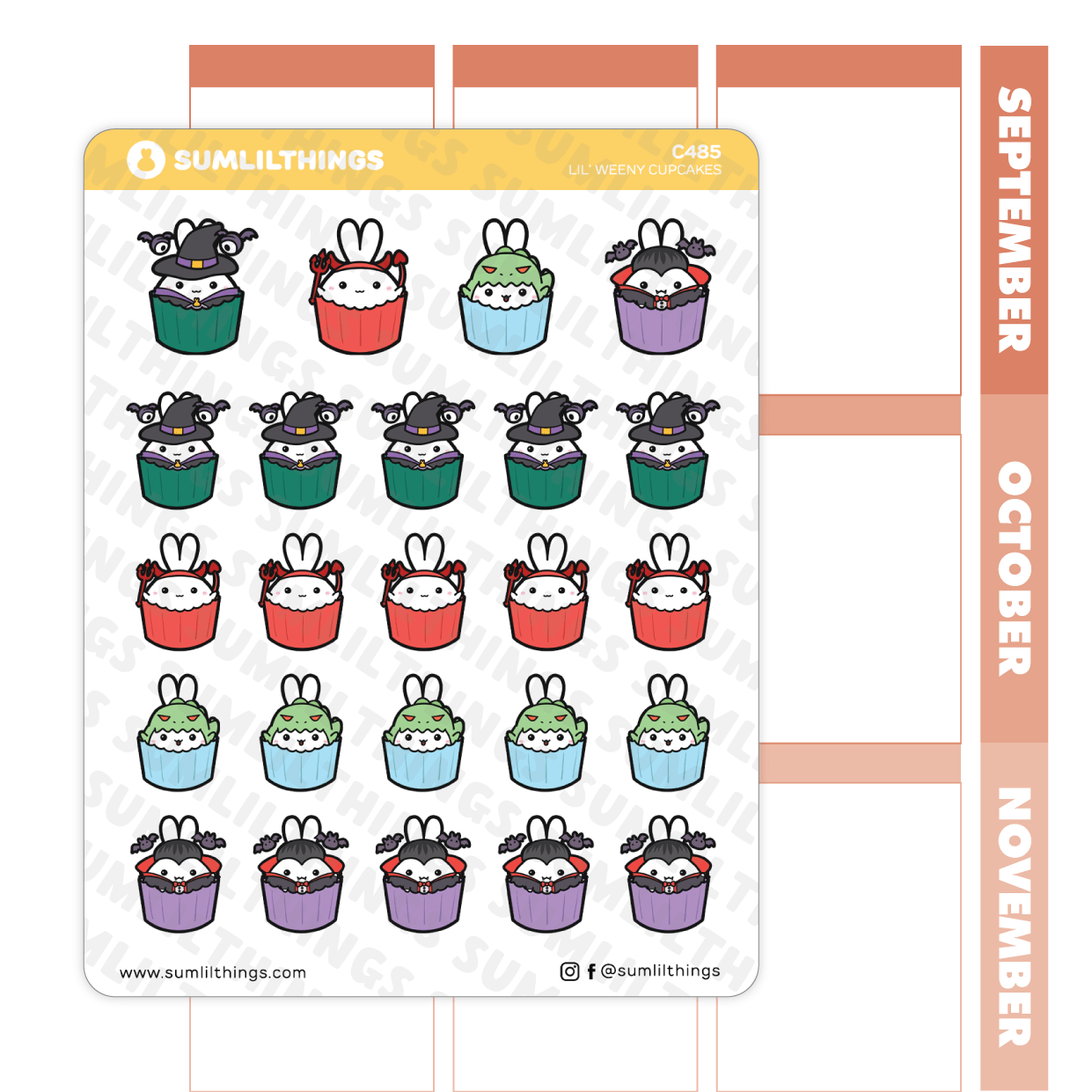 Lil' Weeny Cupcakes Stickers - SumLilThings