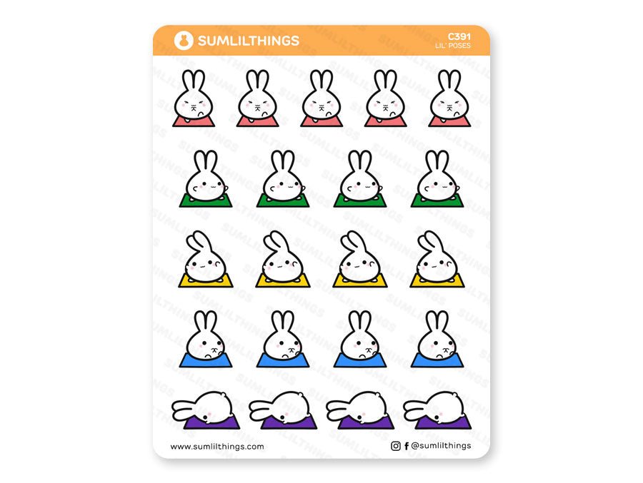 Lil&#39; Yoga Stickers - SumLilThings