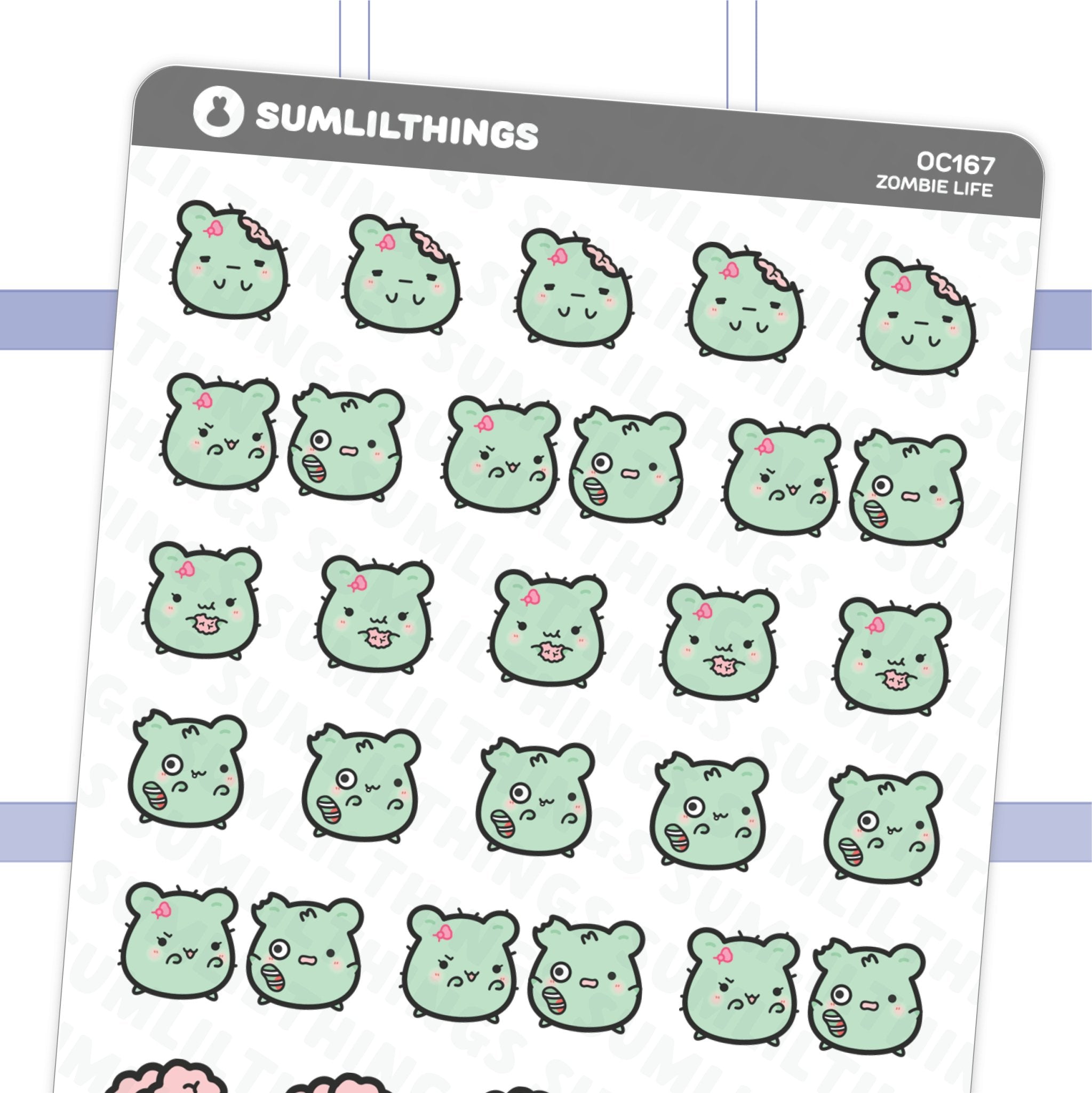 Lil' Zombie Life Stickers - SumLilThings