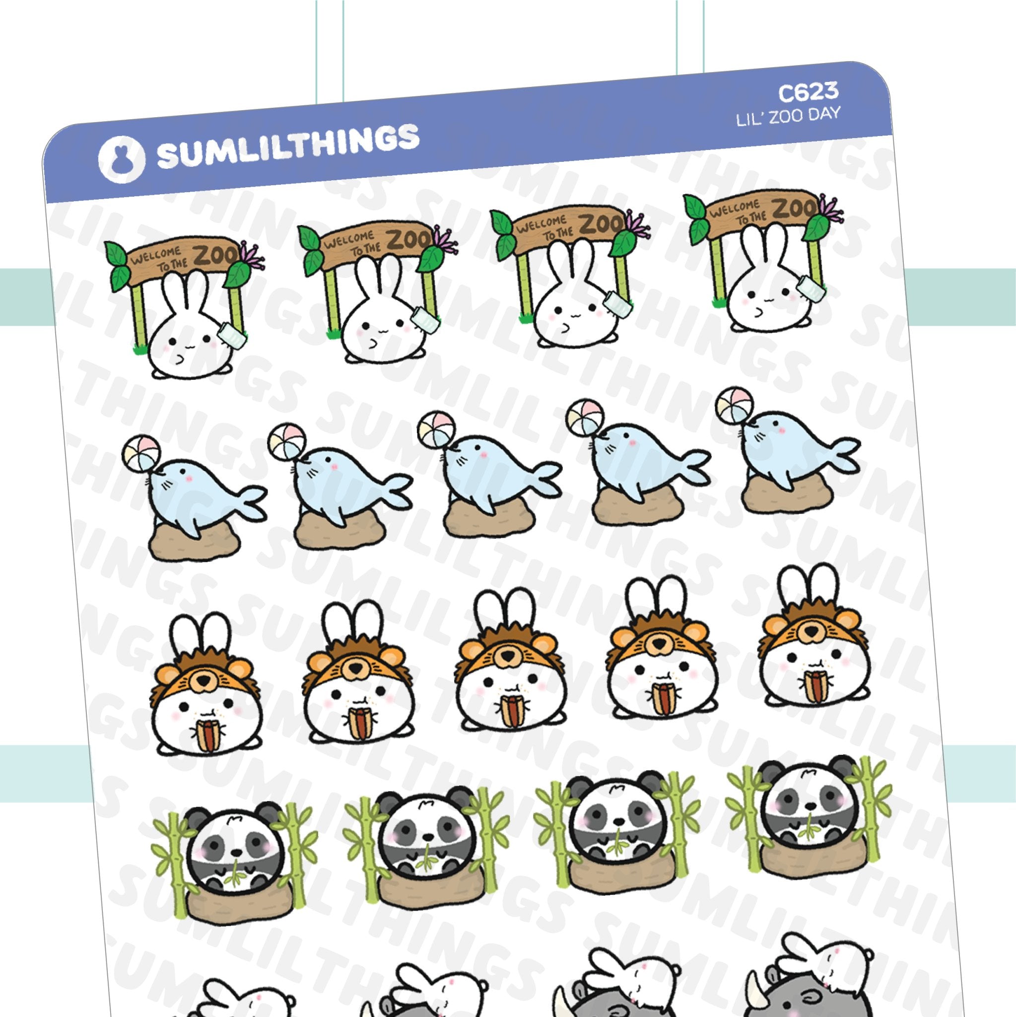 Lil' Zoo Day Stickers - SumLilThings