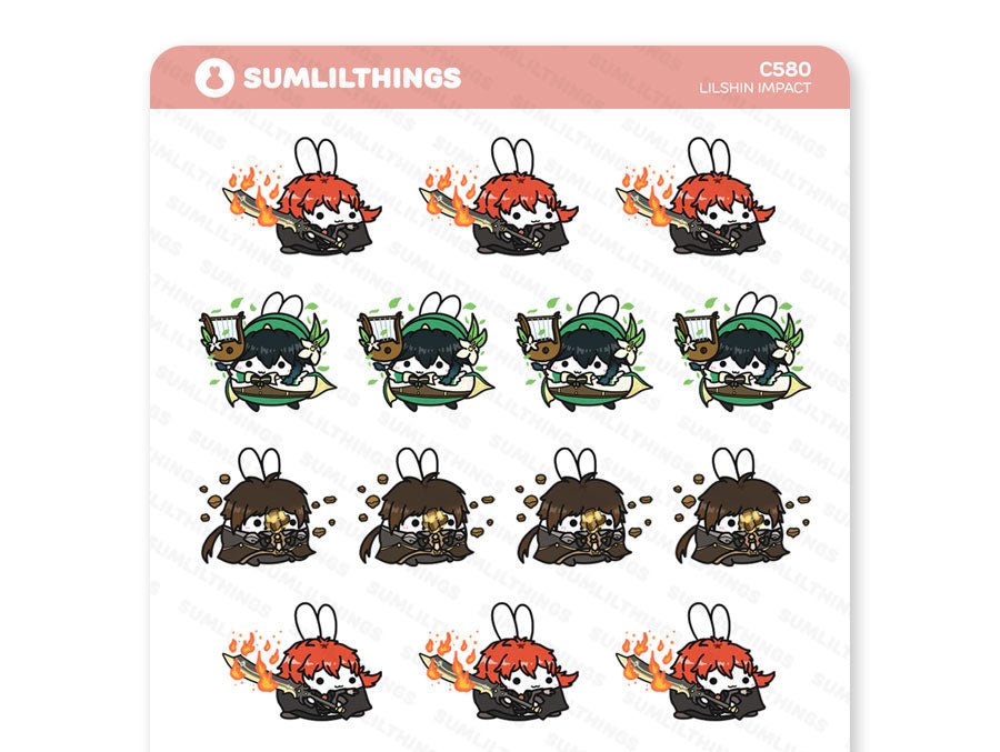 Lilshin Impact Stickers - SumLilThings