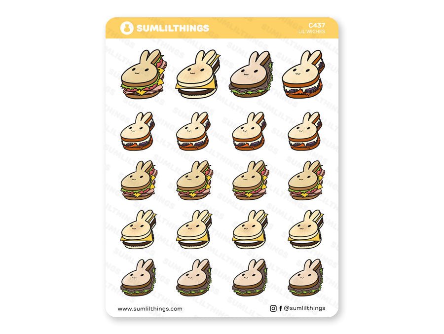 Lilwiches // Sandwiches Stickers - SumLilThings