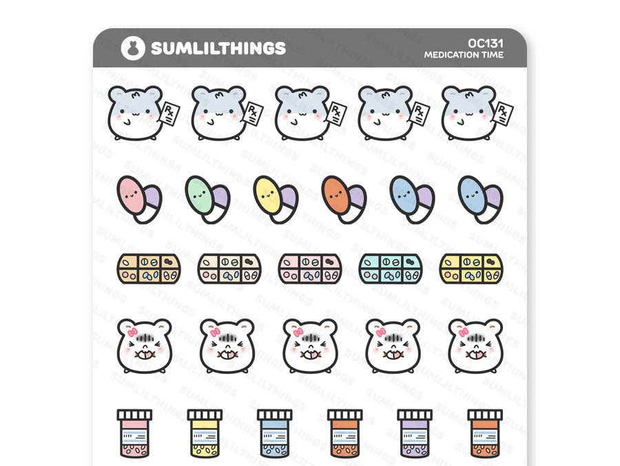 Medication Time Stickers - SumLilThings