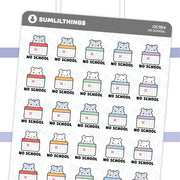 No School Stickers - SumLilThings