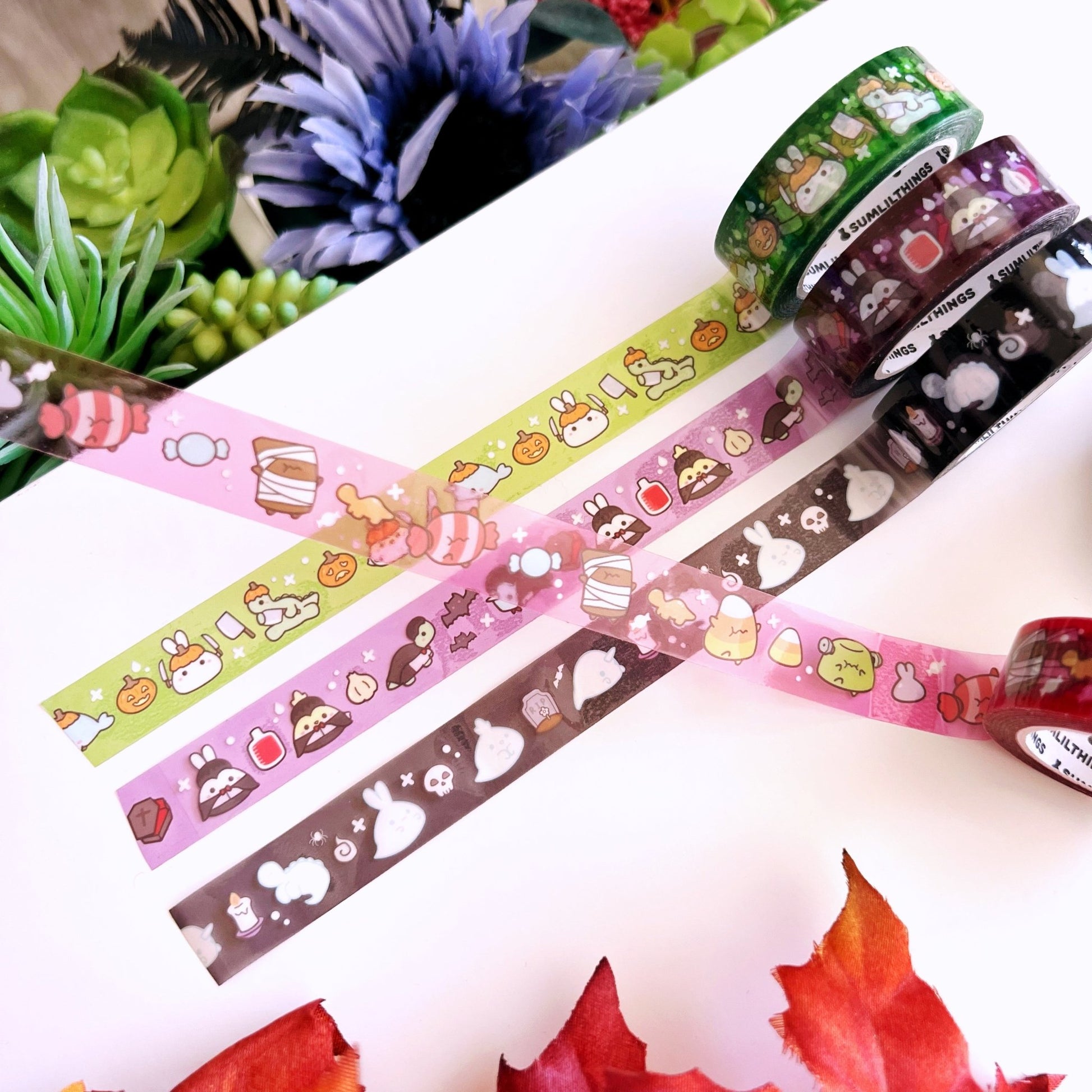 PET Clear Tape - Haunted Candies - Transparent - 15mm - SumLilThings