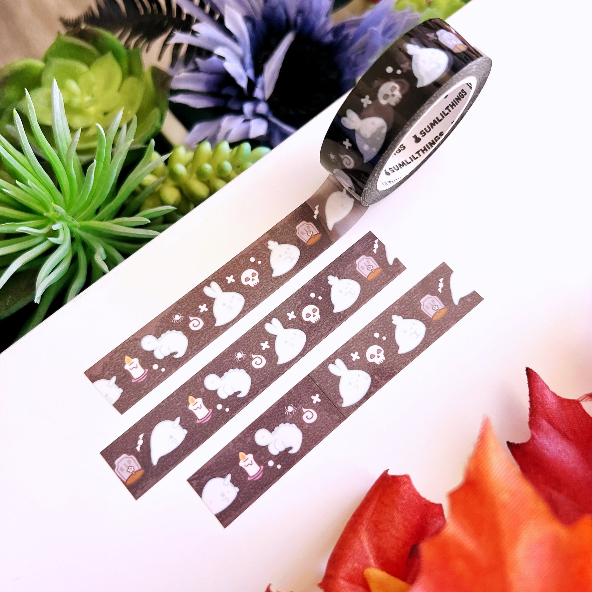 PET Clear Tape - Lil' Ghosts - Transparent - 15mm - SumLilThings