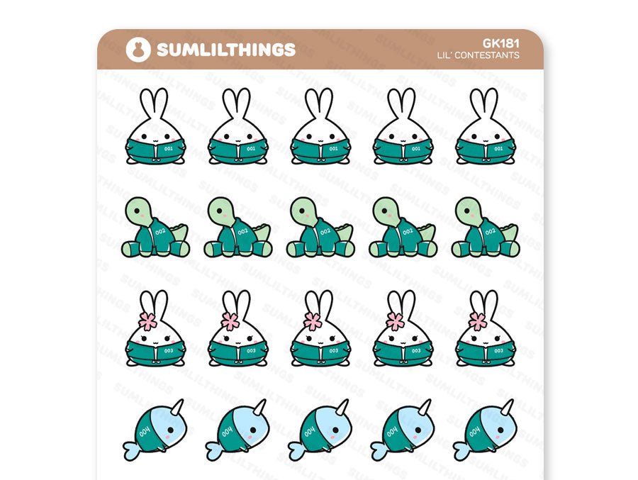 Players // Lil Children's Game Stickers - SumLilThings