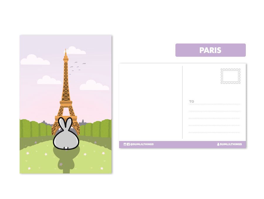Postcard - Eiffel Tower of Paris - SumLilThings