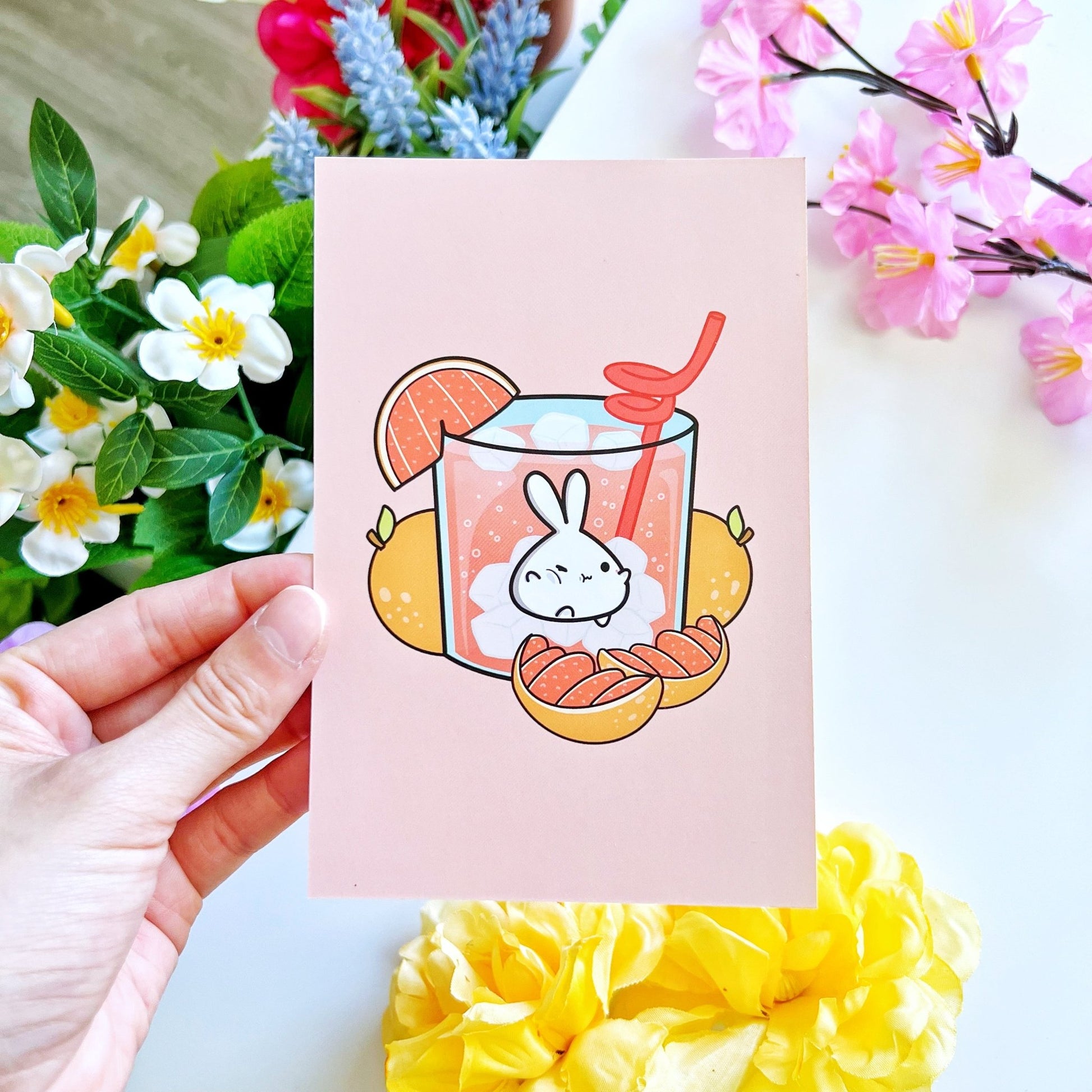 Postcard - Grapefruit Soda (Lil) - SumLilThings