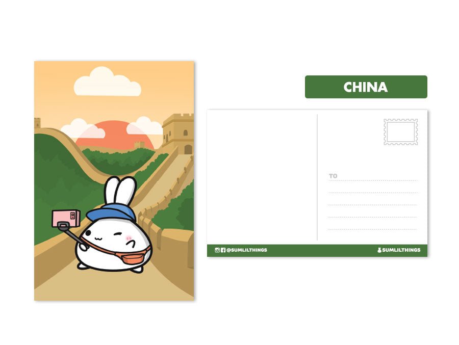 Postcard - Great Wall of China - SumLilThings