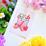 Postcard - Strawberry Soda (Mimi) - SumLilThings