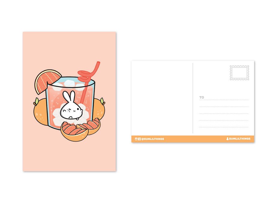 Postcards - Lil' Splash of Fruits (5 designs) - SumLilThings