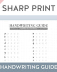 Practice Guide - Sharp Print Handwriting (Digital Product) - SumLilThings