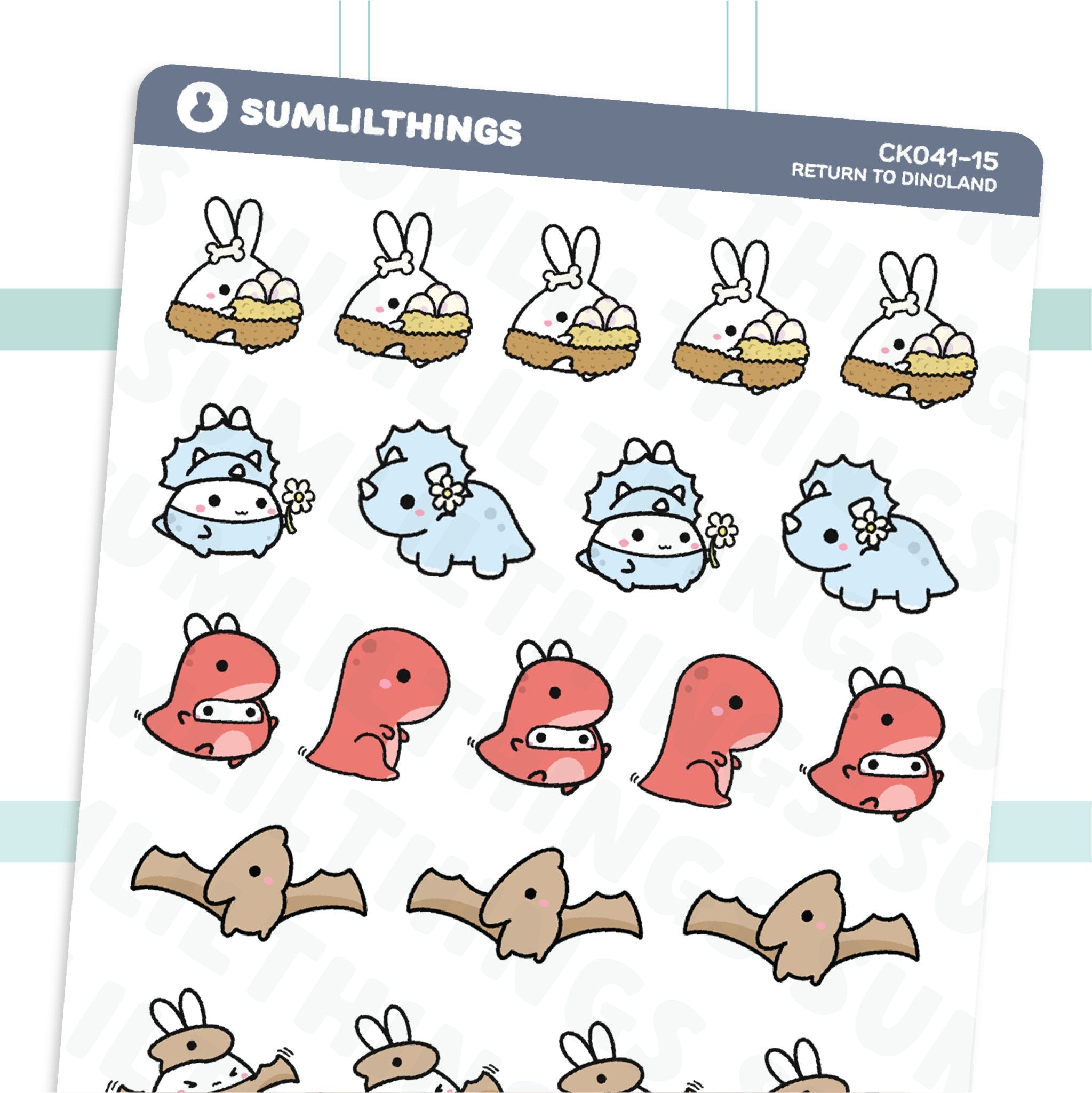 Return to Dinohland Stickers - SumLilThings