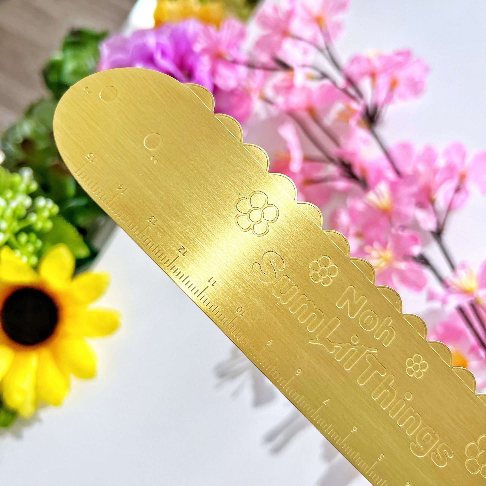 Ruler - Nohnoh Shaped - Brass - SumLilThings