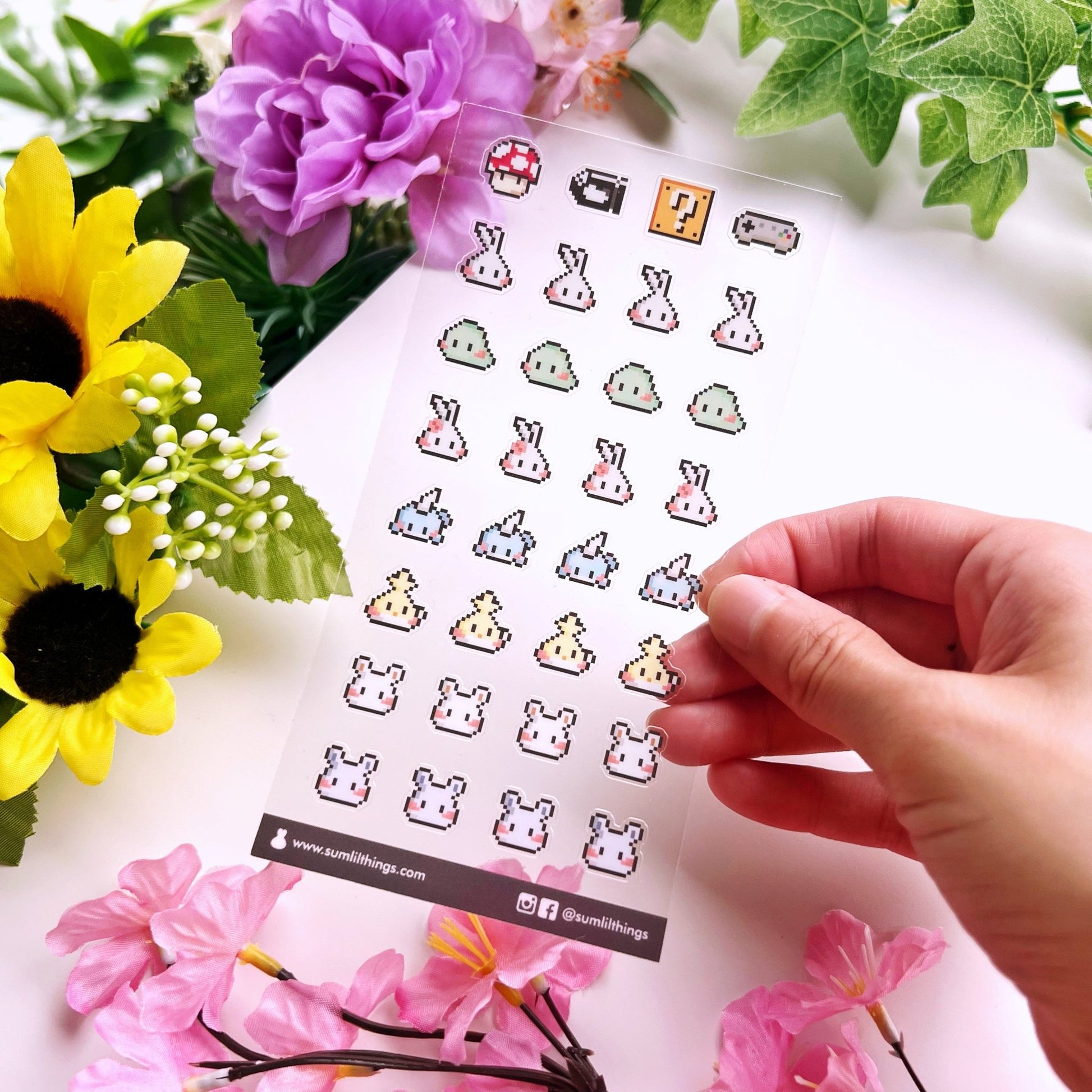 Seal Sticker - 8 Bit Misfits - Transparent - SumLilThings