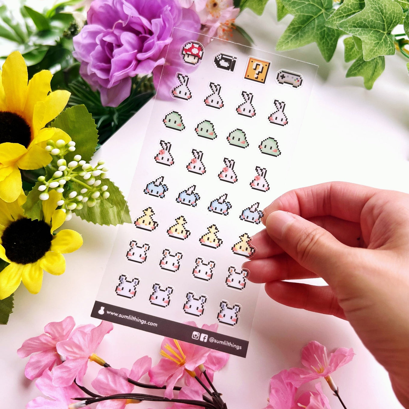 Seal Sticker - 8 Bit Misfits - Transparent - SumLilThings