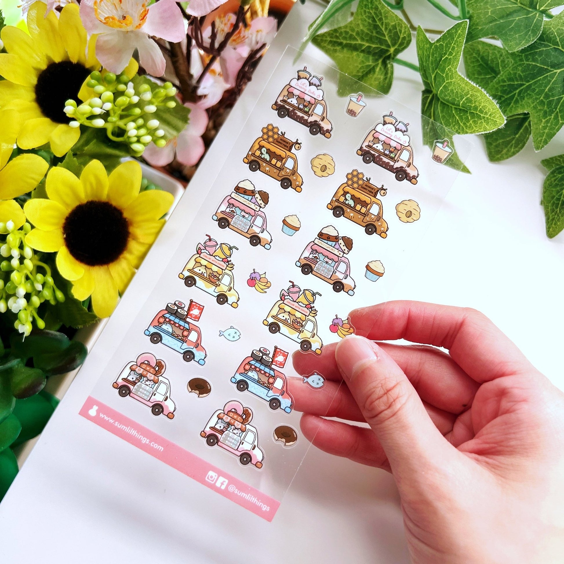 Seal Sticker - Food Trucks - Transparent - SumLilThings