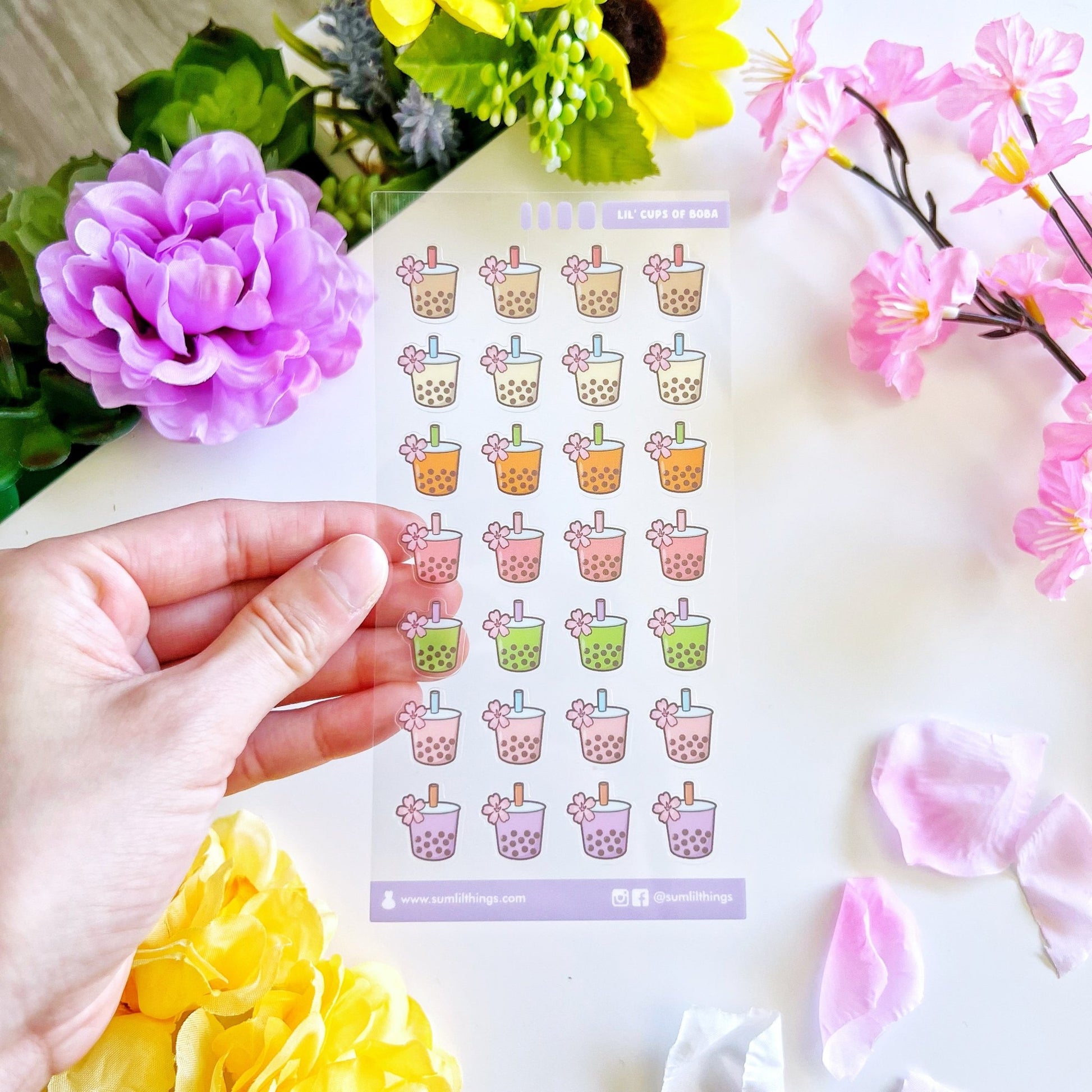 Seal Sticker - Lil' Boba Cups - Transparent - SumLilThings