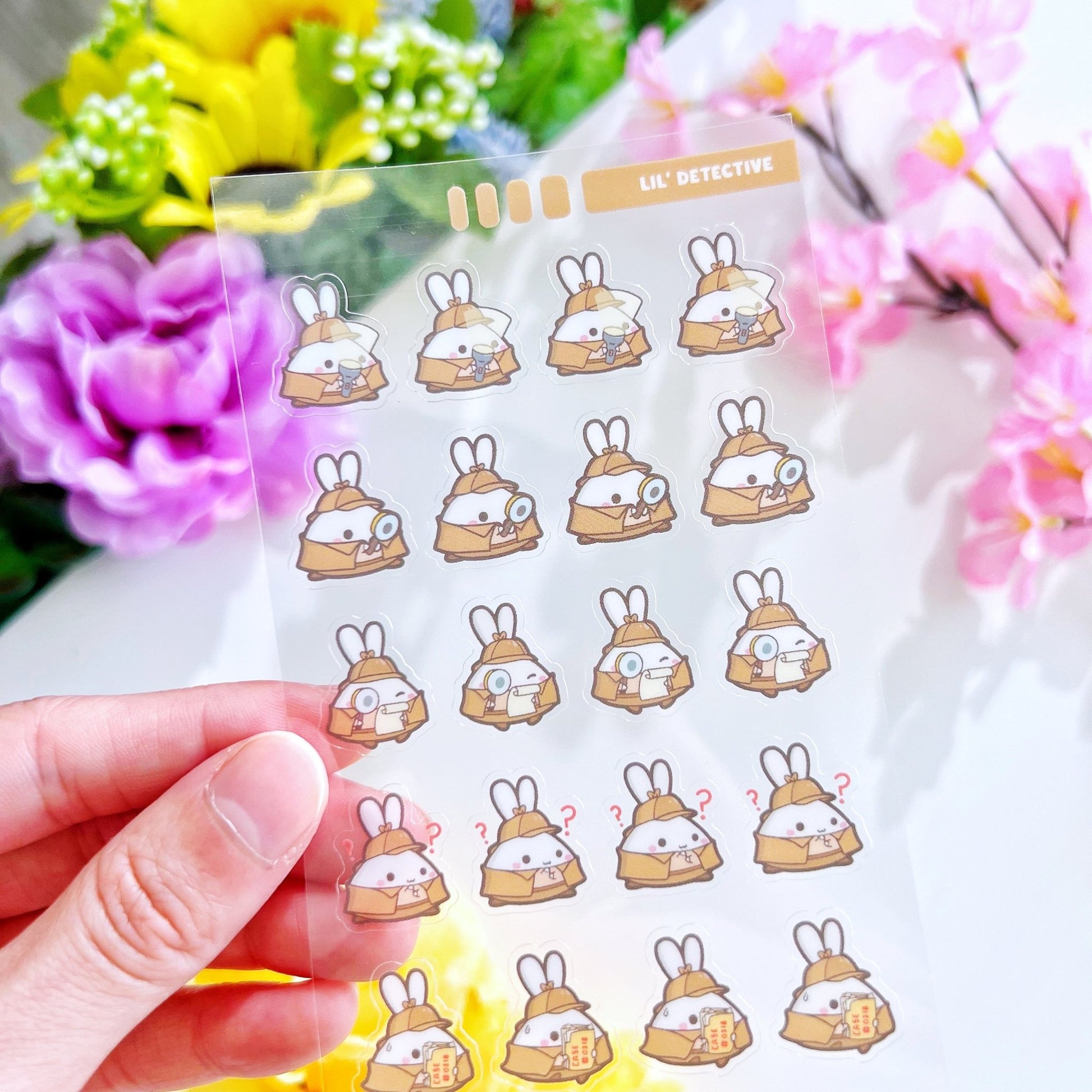 Seal Sticker - Lil' Detective - Transparent - SumLilThings