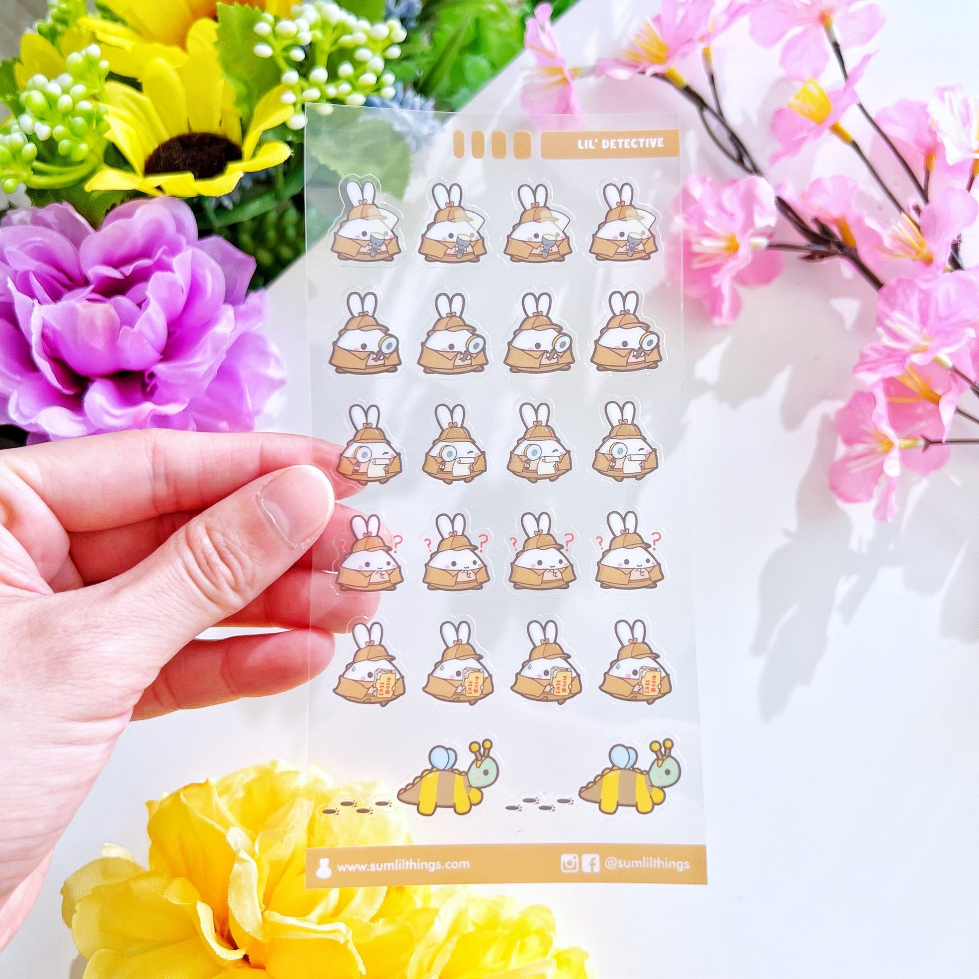 Seal Sticker - Lil' Detective - Transparent - SumLilThings