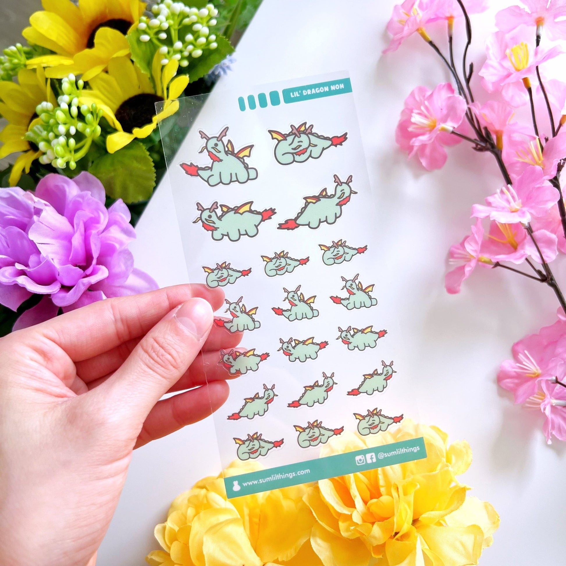 Seal Sticker - Lil' Dragon Nohnoh - Transparent - SumLilThings