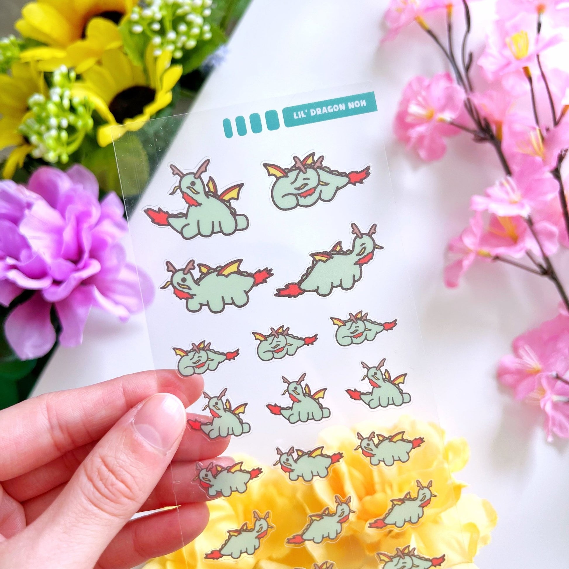 Seal Sticker - Lil' Dragon Nohnoh - Transparent - SumLilThings