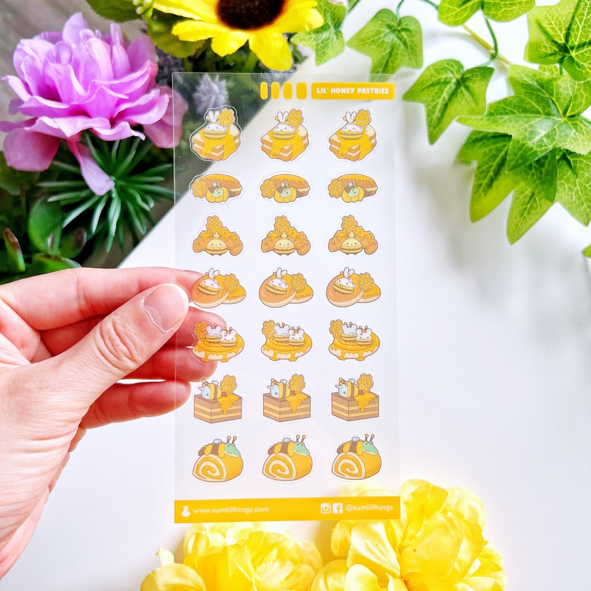 Seal Sticker - Lil&#39; Honey Pastries - Transparent - SumLilThings