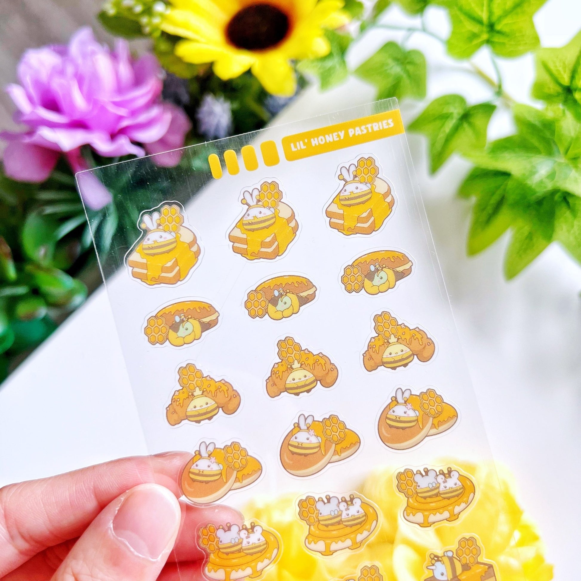 Seal Sticker - Lil' Honey Pastries - Transparent - SumLilThings